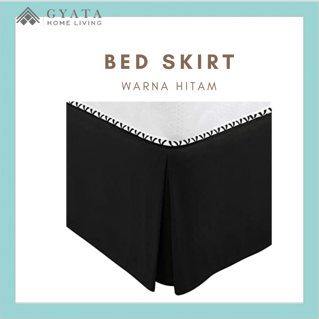Bedskirt tempat tidur 180x200 Bahan Mikrotex Minimalis-  Bed skirt Kolong ranjang - Rok Kasur Tutup 