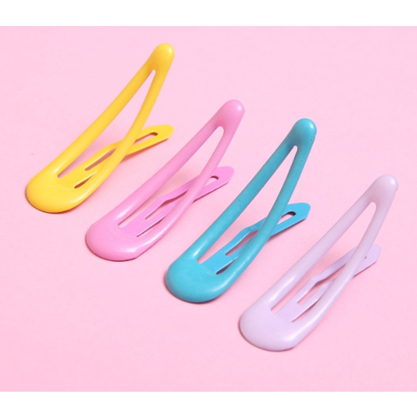 Jepitan Rambut Korea Warna-Warni Polos Hairpin Wanita Jepitan Glossy