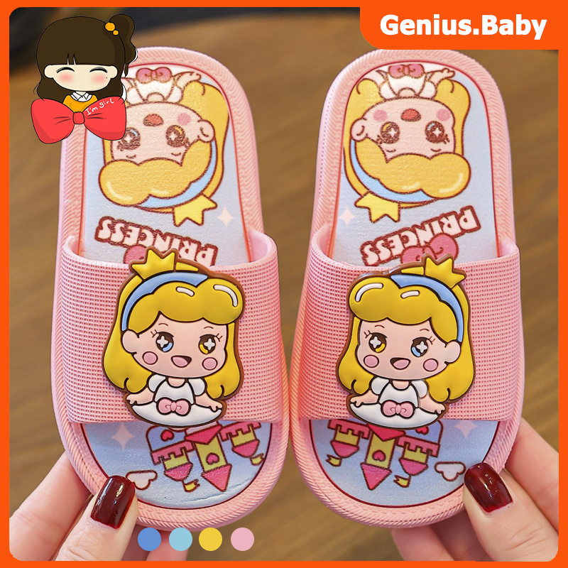 Sandal Anak Prermpuan Sandal Slop Anak Laki-laki Cewek Motif Karakter Lucu Sepatu Fashion Baru Kekinian Sendal Sandal Anak