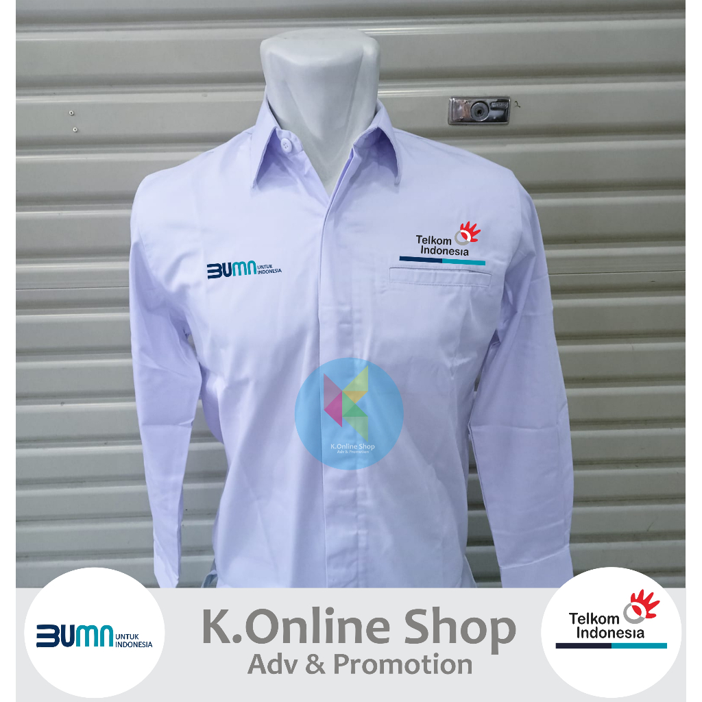 kemeja bumn telkom indonesia seragam bumn telkom indonesia baju bumn telkom indonesia lengan panjang