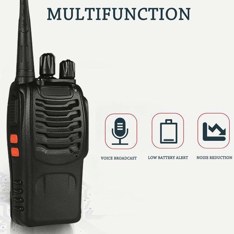 (COD) 🇲🇾 ORIGINAL ✅BaoFeng BF-888S Walkie Talkie 5WB BF-888S 1Pair Outdoor Walkie Talkie 16 Channel