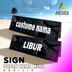 SIGN BOARD PAPAN PENUNJUK CUSTOM NAMA AKRILIK ACRYLIC