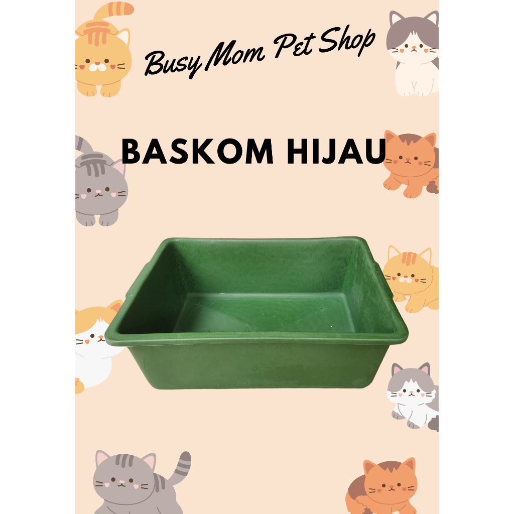 Baskom Bak Pasir Kucing Serbaguna Litter Box Tempat Pasir Kucing