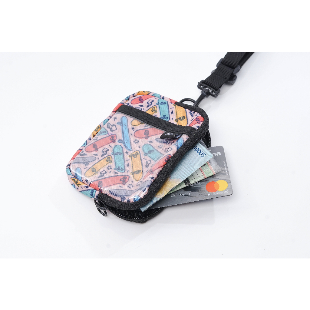 KALI - Gantungan Dompet Kalung ID Card Multifungsi Pria Wanita 3m reflector