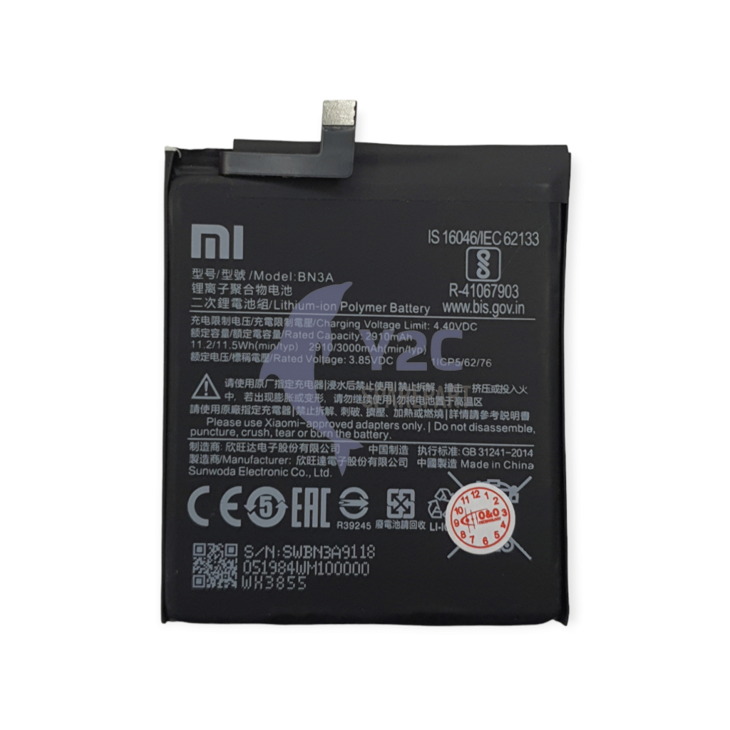 BATERAI XIAOMI REDMI GO / BN3A ORIGINAL OEM / BATRE / BATRAI / BATERE / BATU / BATREI