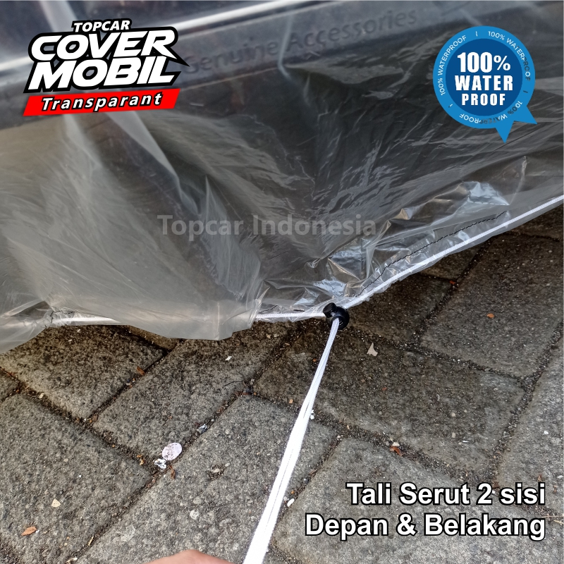 TOPCAR Cover Mobil Transparan HARDTOP TOYOTA Plastik Tebal Plastik Waterproof Outdoor Indoor Part Mobil Aksesoris Exterior Selimut Pelindung Anti Air Debu Kotoran Hewan Teras Gudang Rumah