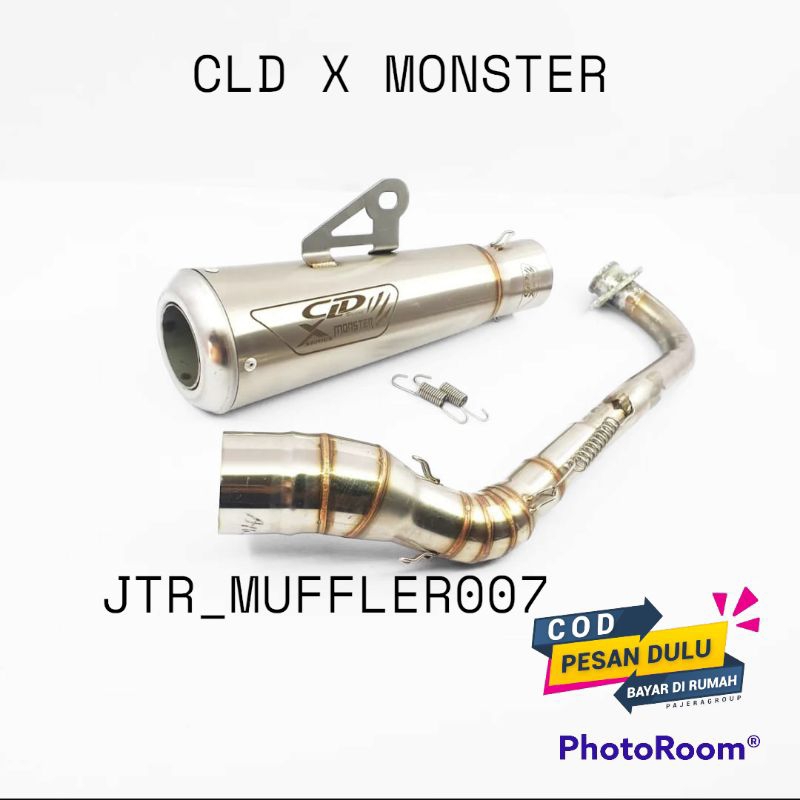 Knalpot Cld x monster Untuk Nmax Aerox Lexi pcx Adv vario beat scoopy genio Fino Soul gt 125 xeon X 