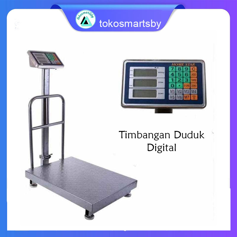 TIMBANGAN DUDUK DIGITAL KAPASITAS 500KG &amp; 300KG ELECTRIC PLATFORM SCALE