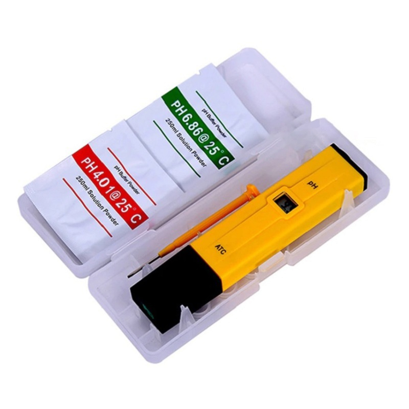 ATC PH Meter Digital Tester Alat Pengukur Keasaman Cairan Air Hidroponik Akuarium Kolam PH Pena 0.1 0.01