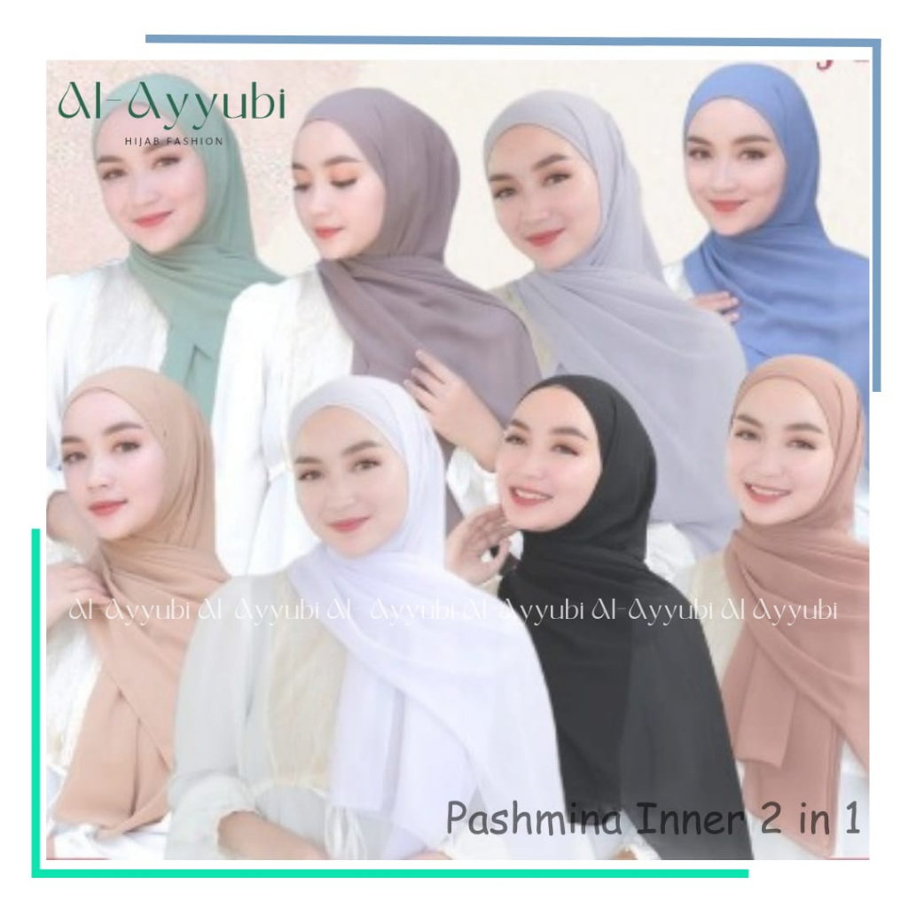 Pashmina Inner 2in1 Ceruty Babydoll | Hijab Jilbab