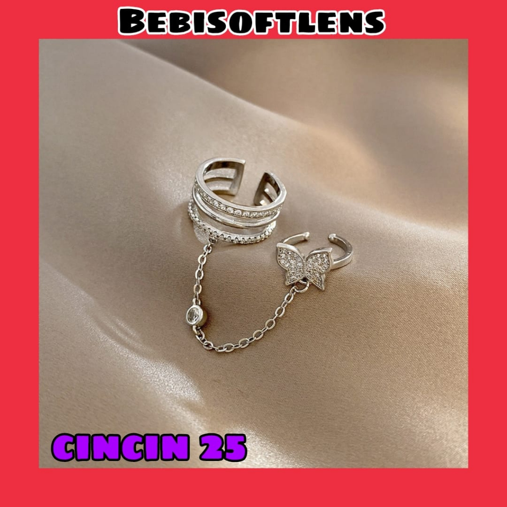 Cincin 25  Bisa di atur Sizenya / Aksesoris / Accessories /Deluna BB