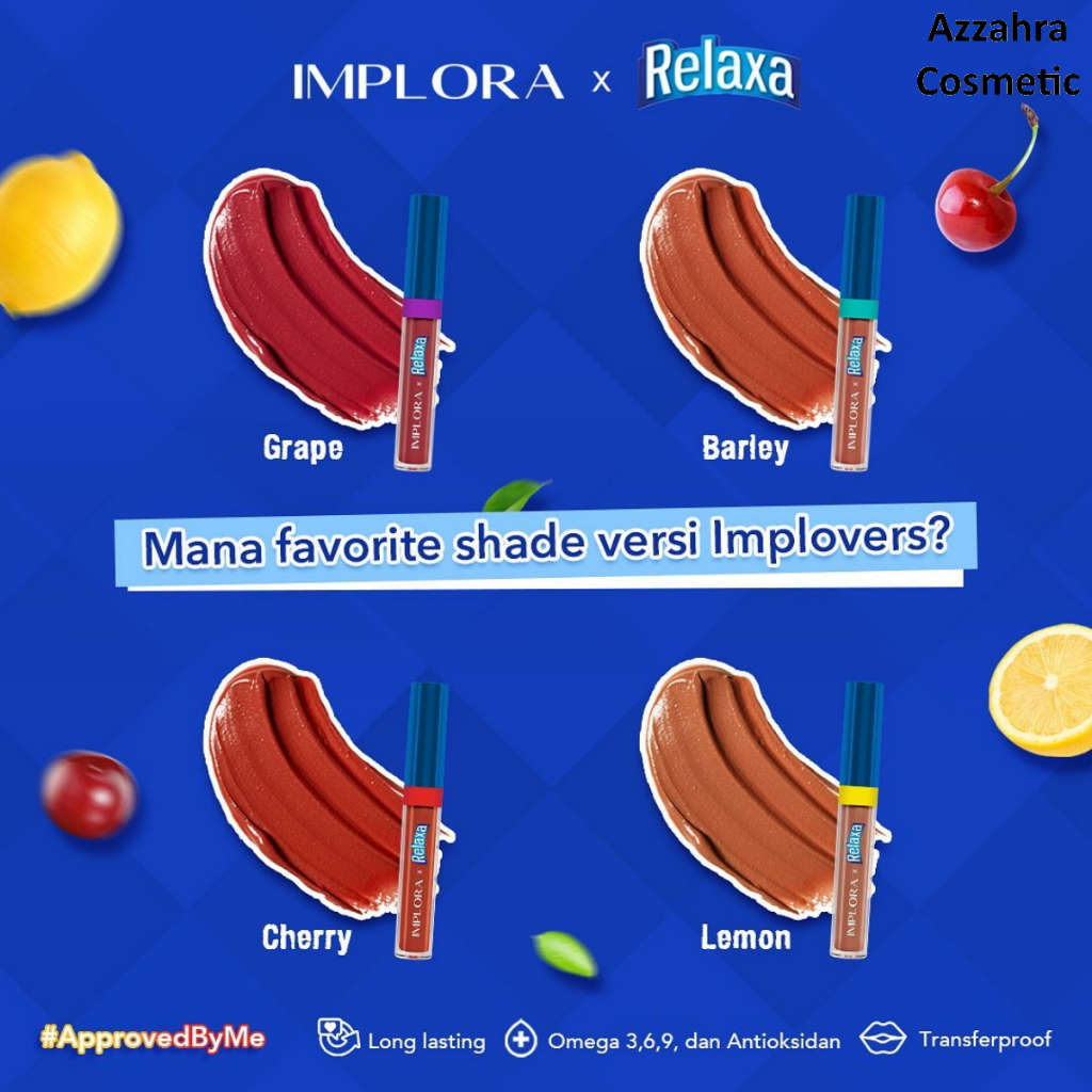 Implora X Relaxa Matte Lipcream (New Launch)