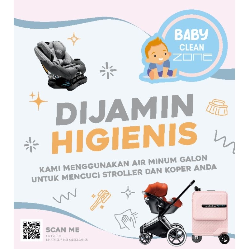 Laundry Stroller Koper Baby Car Seat Paket Usaha Cuci Stroller