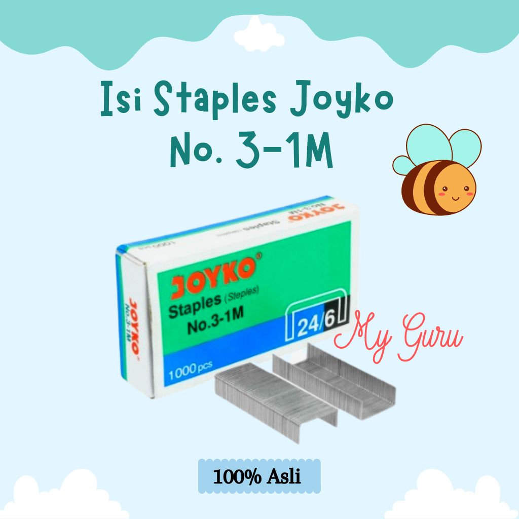 

[PAK KECIL] STAPLES / ISI STAPLER JOYKO NO.3 1000 PIECES