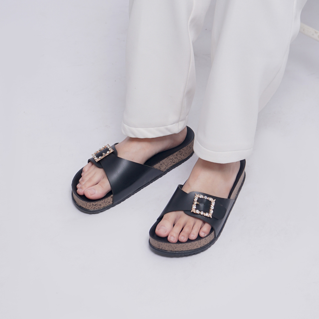 Dunkenstock TIMMY Sandal casual wanita sendal cewek slop puyuh birken