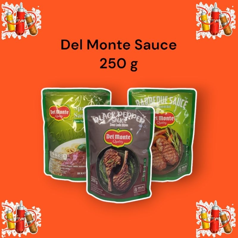 

Del Monte Sauce 250 gram / Delmonte / Saus Bbq / Saus Spagheti / Saus Black Pepper