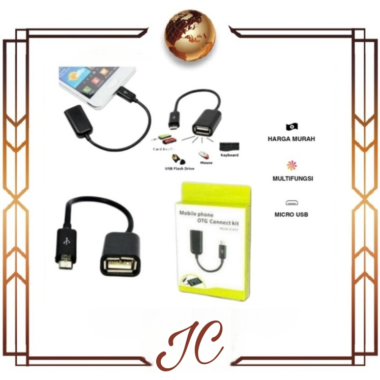 (JC) KABEL OTG MIRCO USB OTG CONNECT KIT