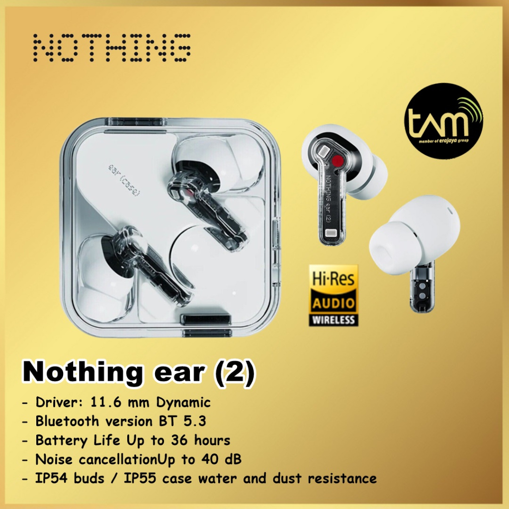 Nothing Ear 2 TWS True Wireless Bluetooth Earbuds Earphone Ear2 Ear II