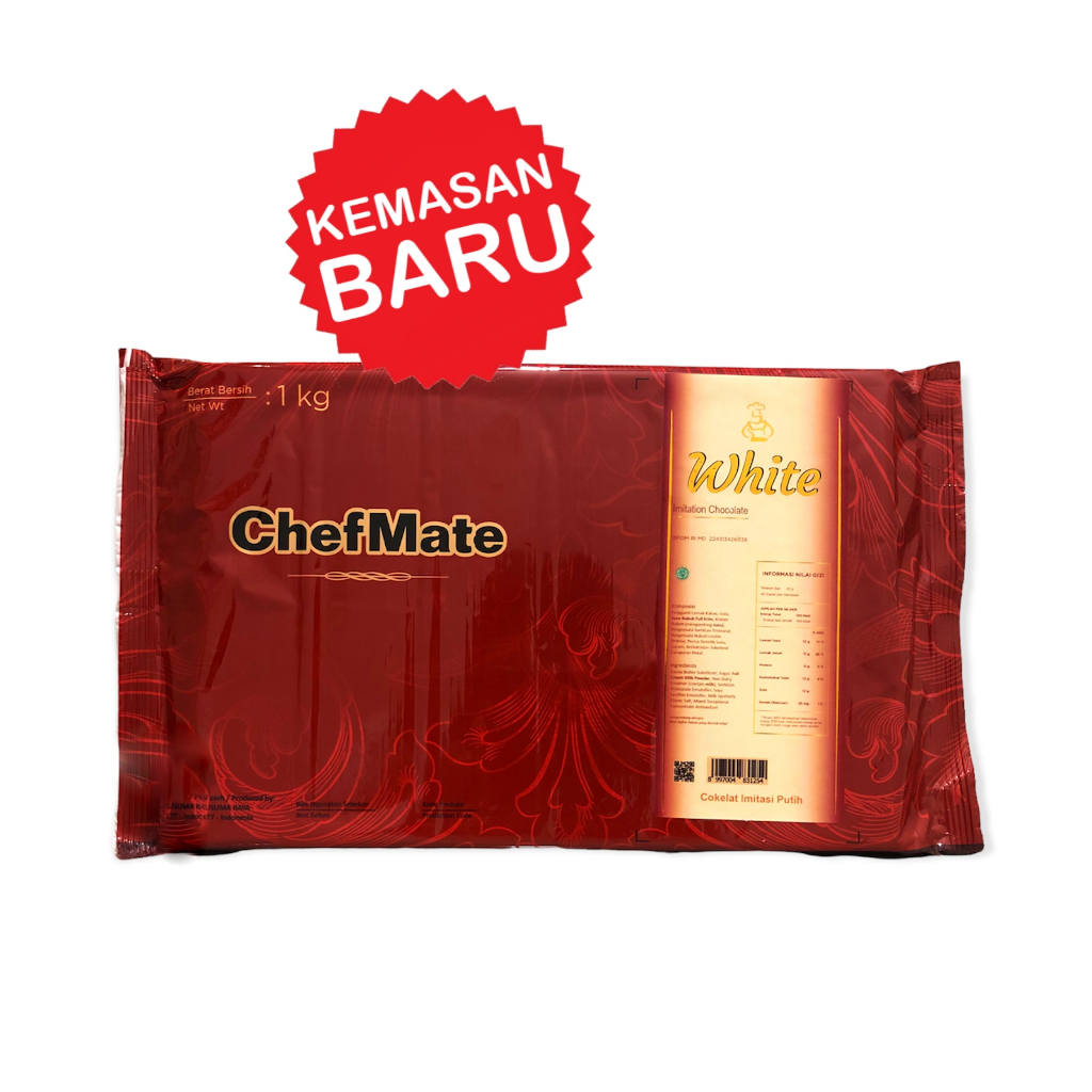 

ChefMate White Chocolate Compound 1 kg – Cooking Coklat Putih