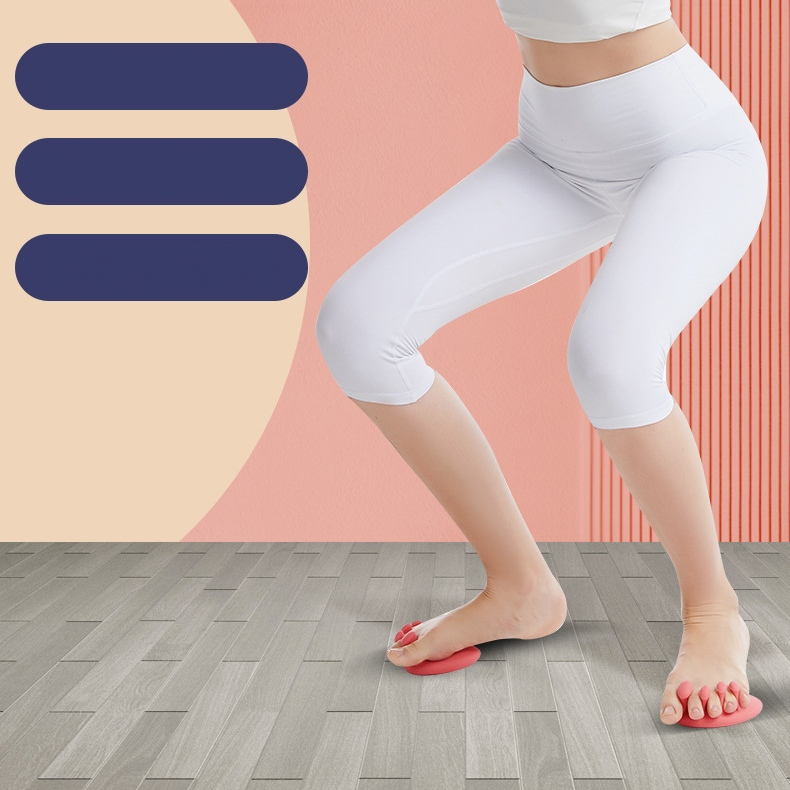 ALAT TERAPI JARI KAKI TRAINER YOGA OLAHRAGA SILIKON BUNION LA144RD KOREKTOR PELURUS PEMISAH JARI LEG