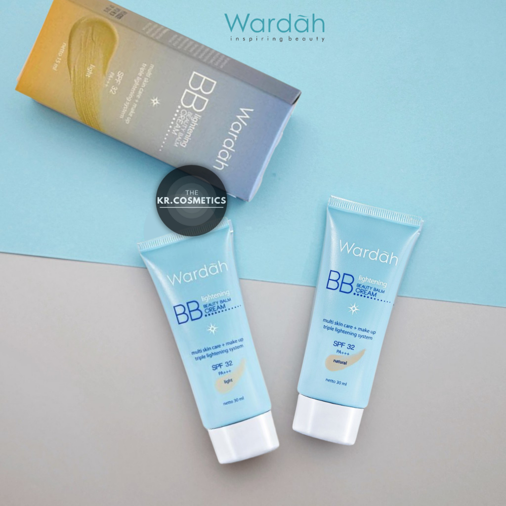 Wardah Lightening BB Cream natural light SPF 32 PA+++, Licorice Extract dan Vitamin B3 15 ml