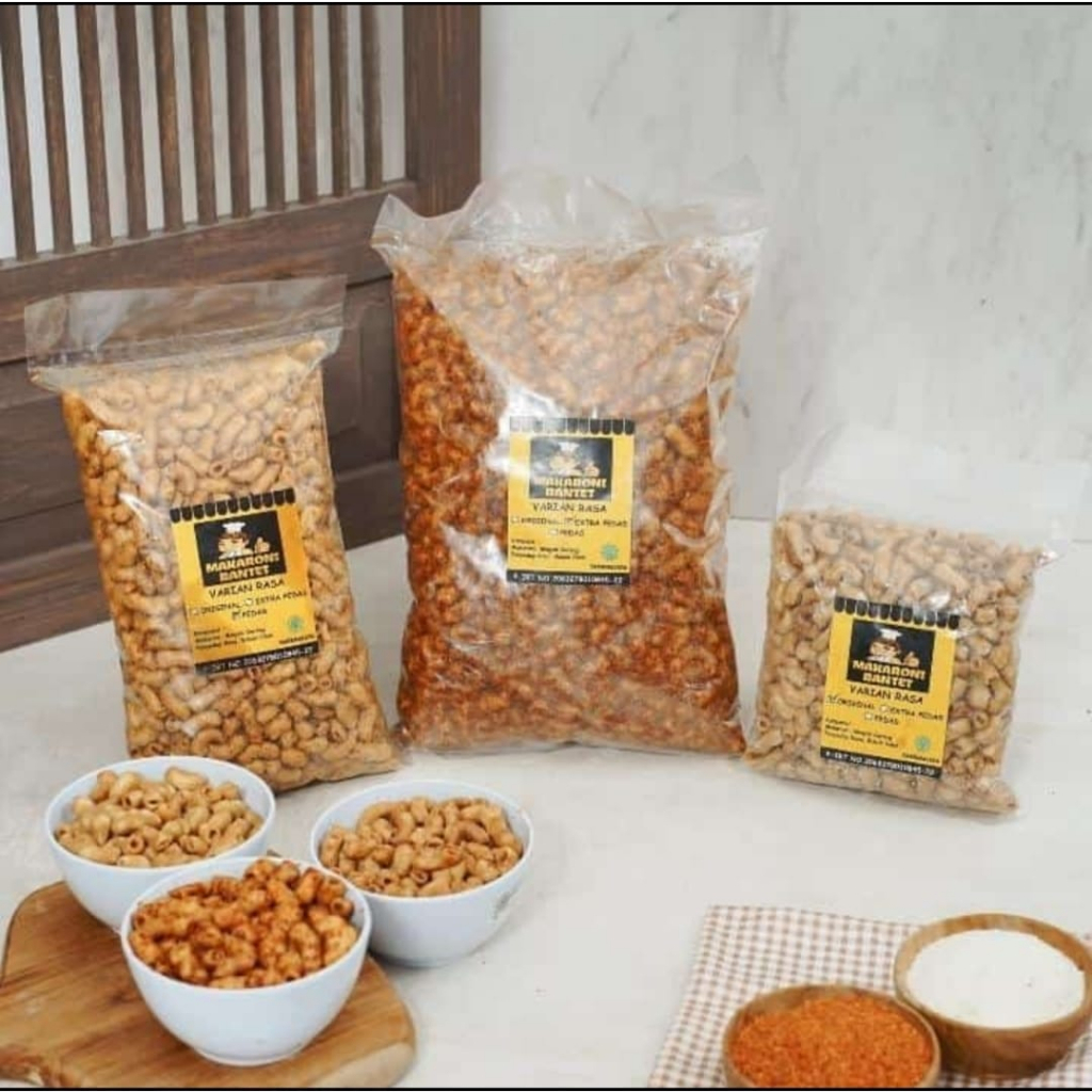 

MAKRONI CAP KOKI TASIKMALAYA Makroni bantet & kriwil kemasan 250gram