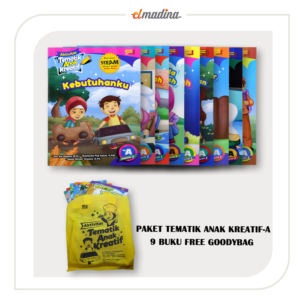 Buku Paket Aktivitas Anak Kreatif TK-A 9 Buku