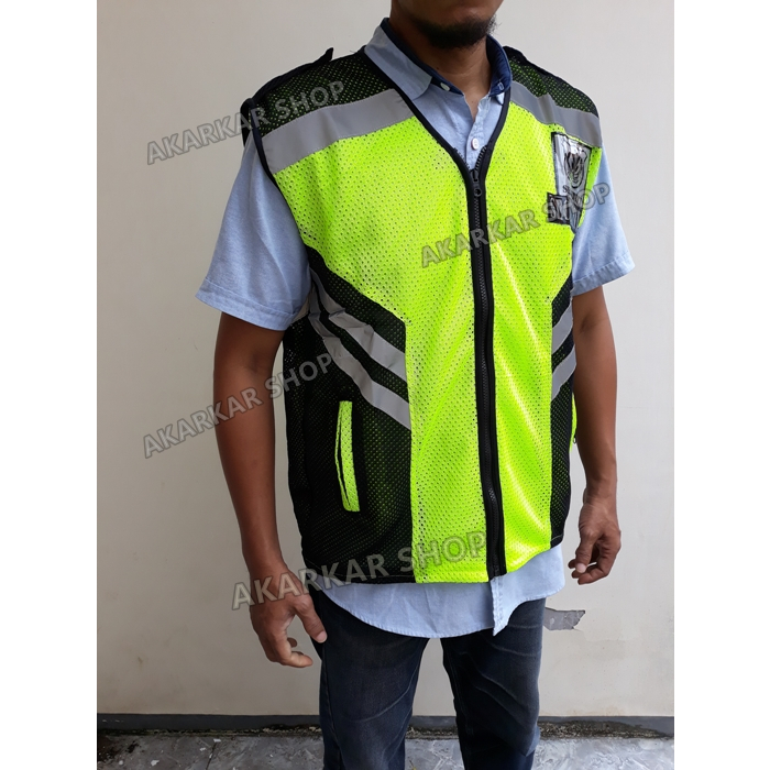 Rompi Dinas Security Satpam Rompi Lapangan Security/Rompi Security Satpam List Hitam