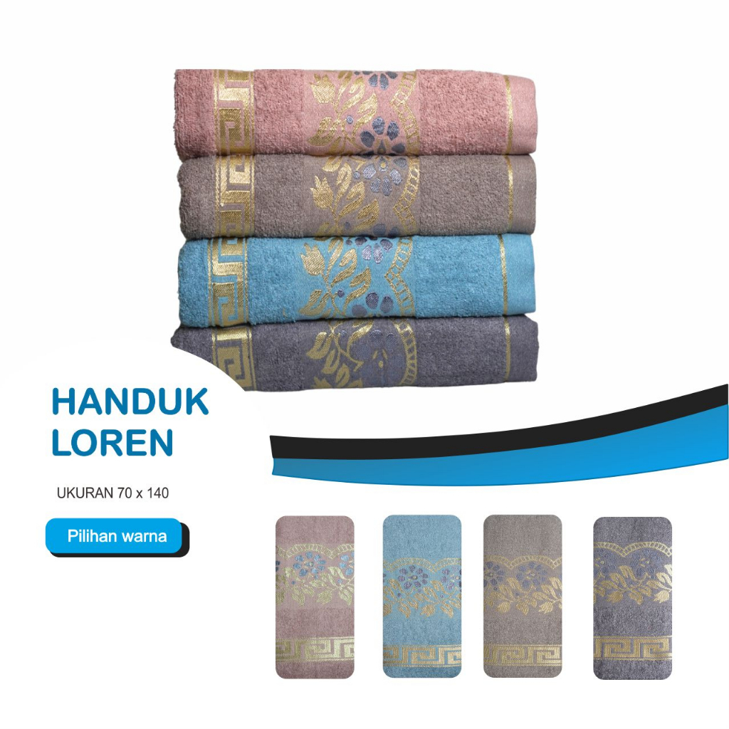 Handuk Mandi Dewasa Katun Ukuran 70 x 140cm - Sandy Collection