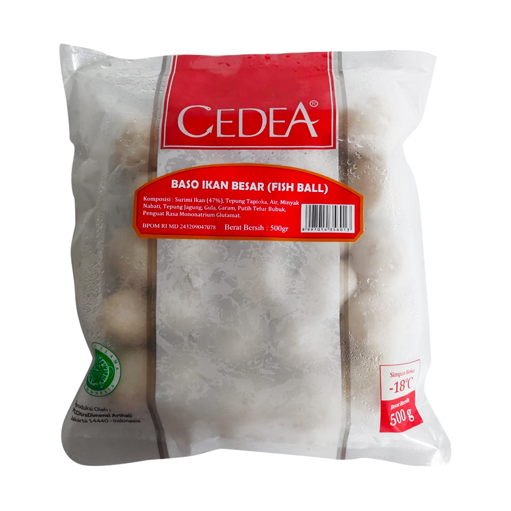 

Cedea Baso Ikan Besar 500gr / Bakso Ikan / Fish Meatballs