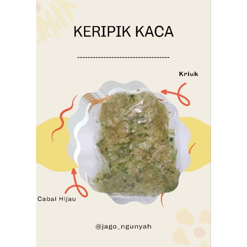 

Keripik Kaca Berat 100gr