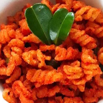 MAKARONI SPIRAL MACARONI SPIRAL RASA PEDES Daun jeruk Berat bersih 250 gr - Pedas daun jeruk