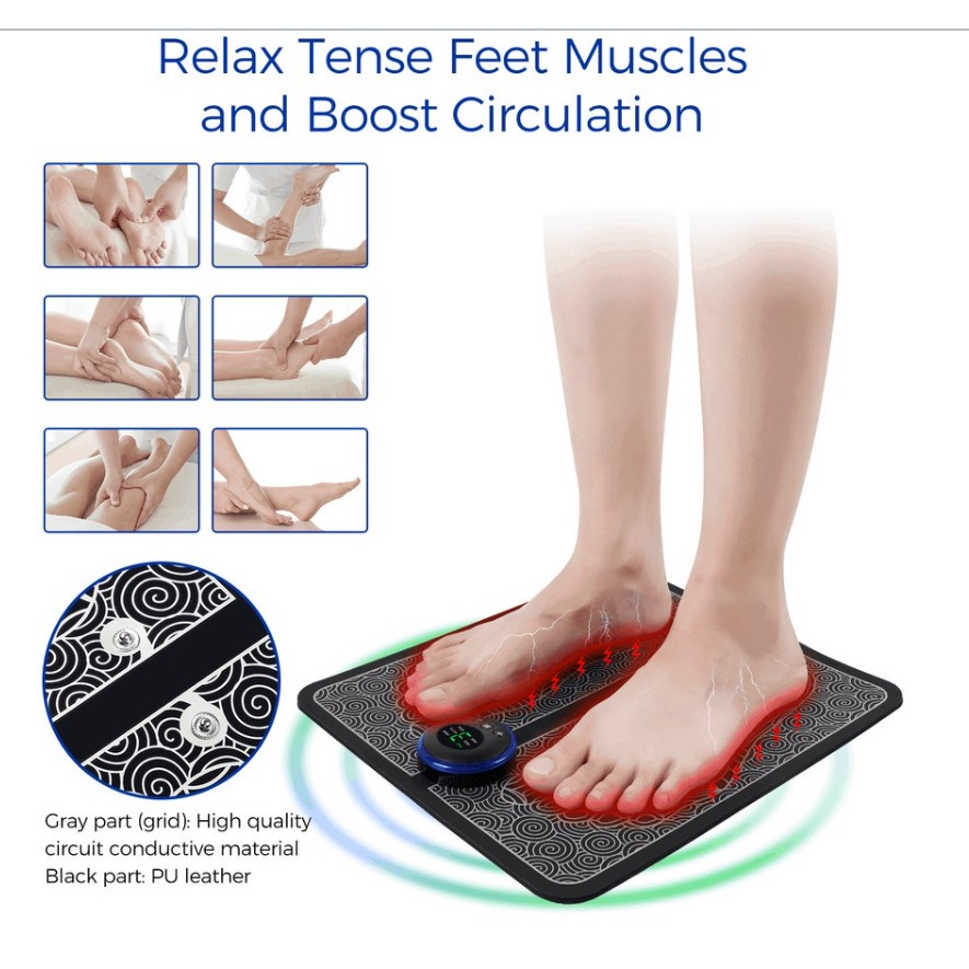 Ems Foot Massager  Alat Pijat Kaki  Alat Terapi Kaki kupunktur Meningkatkan Sirkulasi Darah Meredakan Sakit