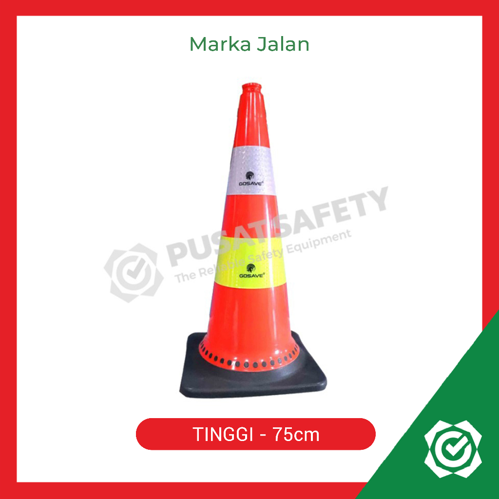 Traffic Safety Cone Penanda Jalan GoSave 75cm