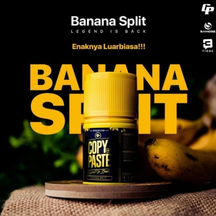 Copy Paste Banana Split 60ML by Tigac x Samose