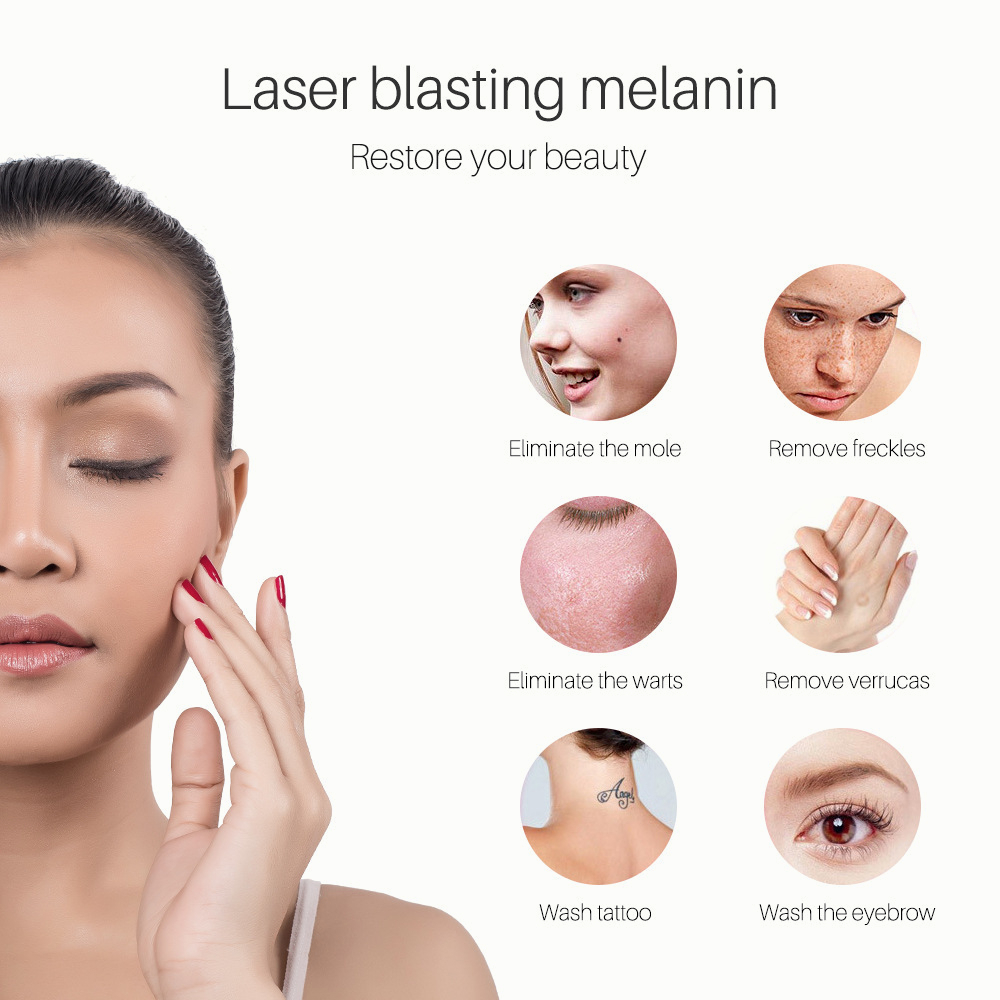 Picosecond Laser Red Laser Pen Laser Penghilang Tahi Lalat / Biru Pen Penghilang Flek Hitam Tatto Tai Lalat / Bintik / Tato Dll