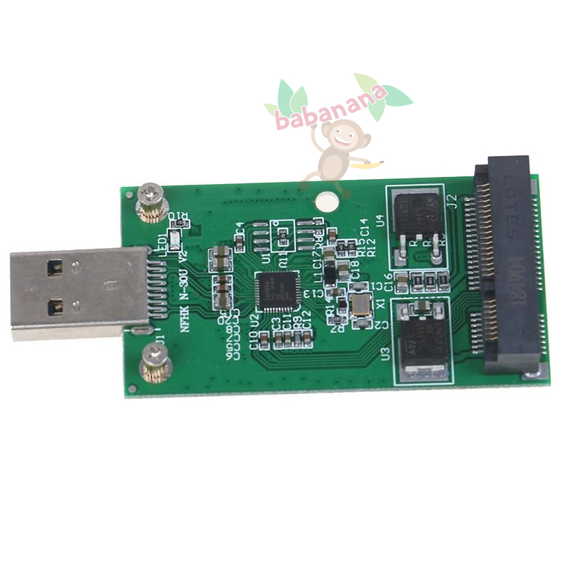 MSATA SSD TO USB 3.0 CARD HUB M.SATA ADAPTER CONVERTER HDD PC