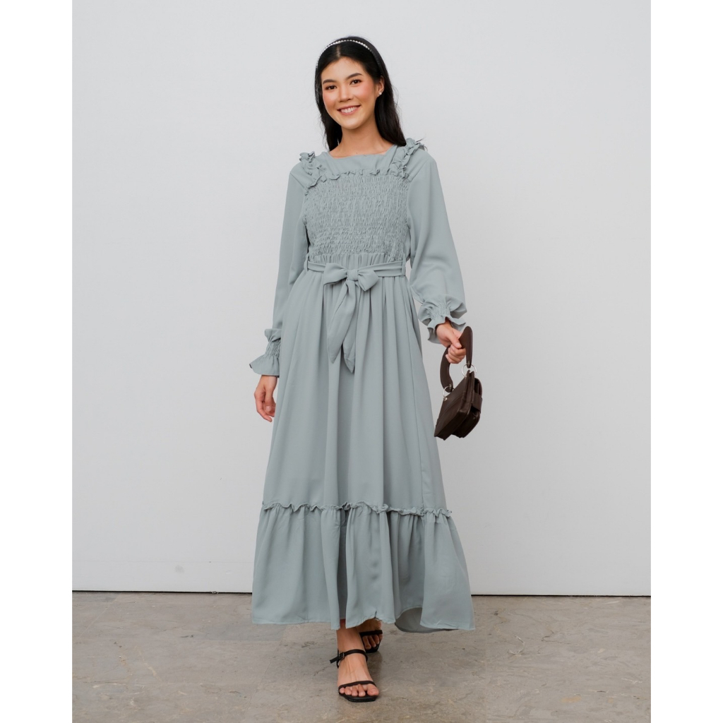 Myrubylicious ISABEL MAXI DRESS KODE 1916 | DRESS WANITA | MAXI DRESS | DRESS POLOS