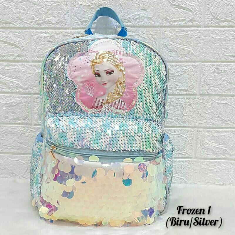 Tas Ransel Sequin Led &amp; Musik  Tas Sequin Tas anak SD Tas Anak Sekolah Sequin