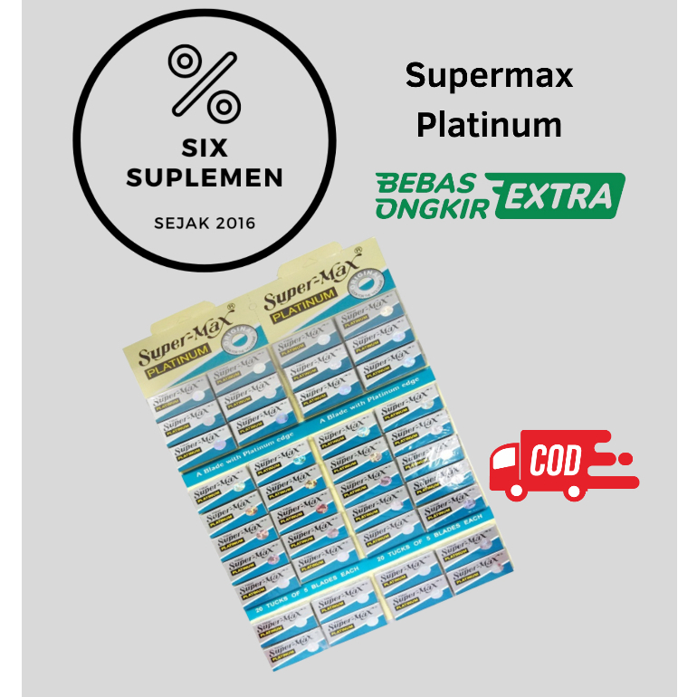 Silet Supermax / Super Max Platinum untuk Pisau Cukur Isi Ulang isi 40
