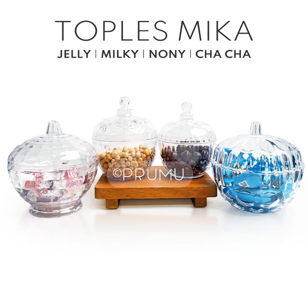 Toples Mika - Toples Kue - Toples Makanan - Toples Bening - Wadah Makanan - Jelly