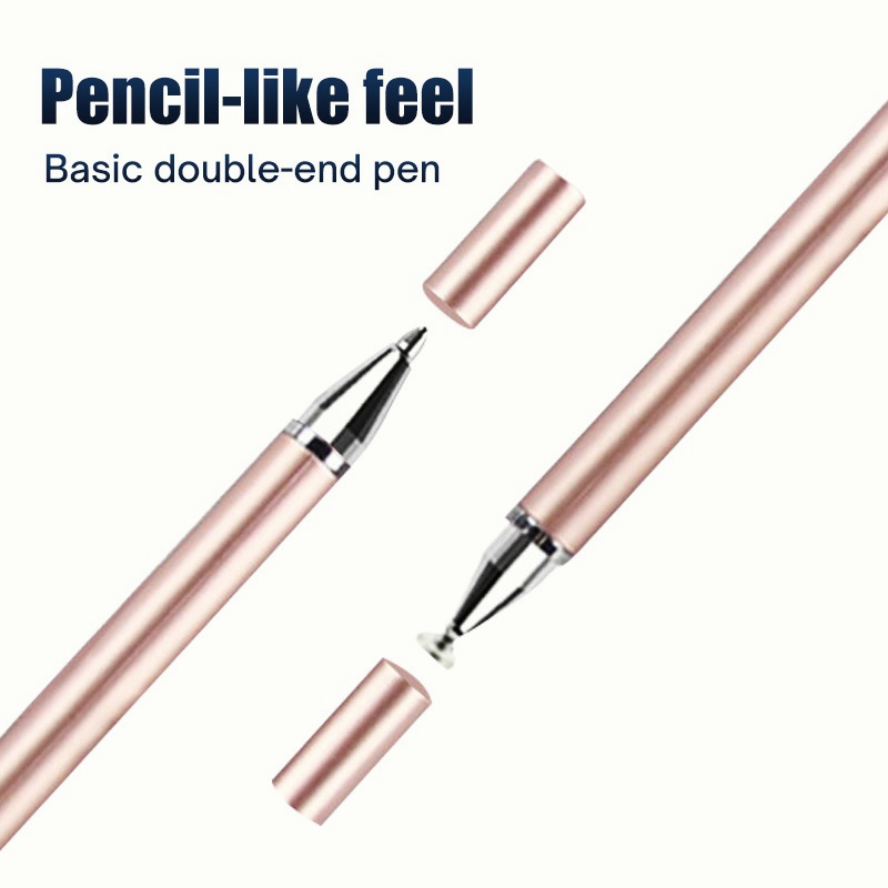 WTW11 Stylus Pen Ballpoint 2in1 Universal Touch Screen Pen Untuk Home Schooling Drawing