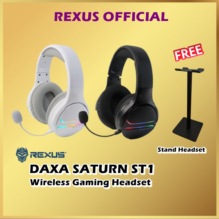 Rexus Daxa Saturn ST1 DX-ST1 Wireless Lightweight Gaming Headset ST-1