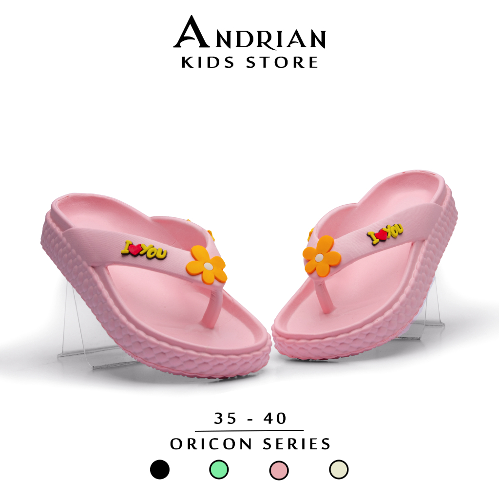 Andrian - Sandal wanita remaja - dewasa model jepit bunga matahari New hilos 822