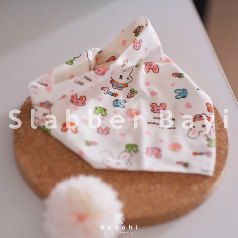 KENOBI BOX Slabber Baby | Celemek Bayi Motif | Segitiga Bib Bayi