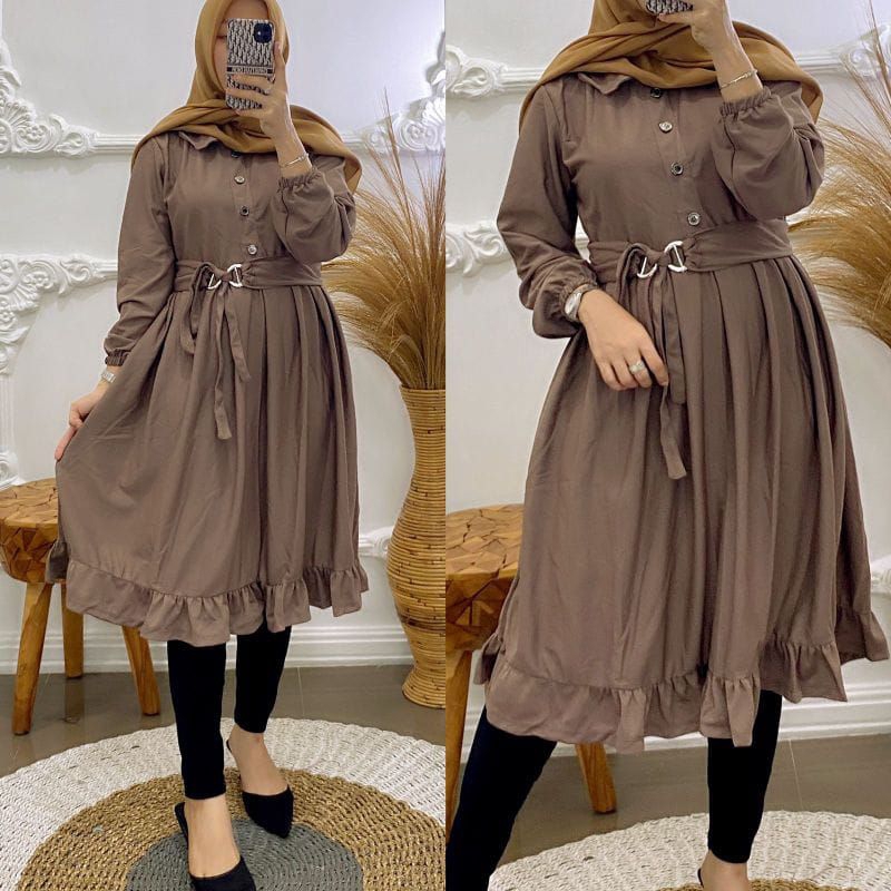 TUNIK VOXY / tunik / dress / plisket / fashion wanita