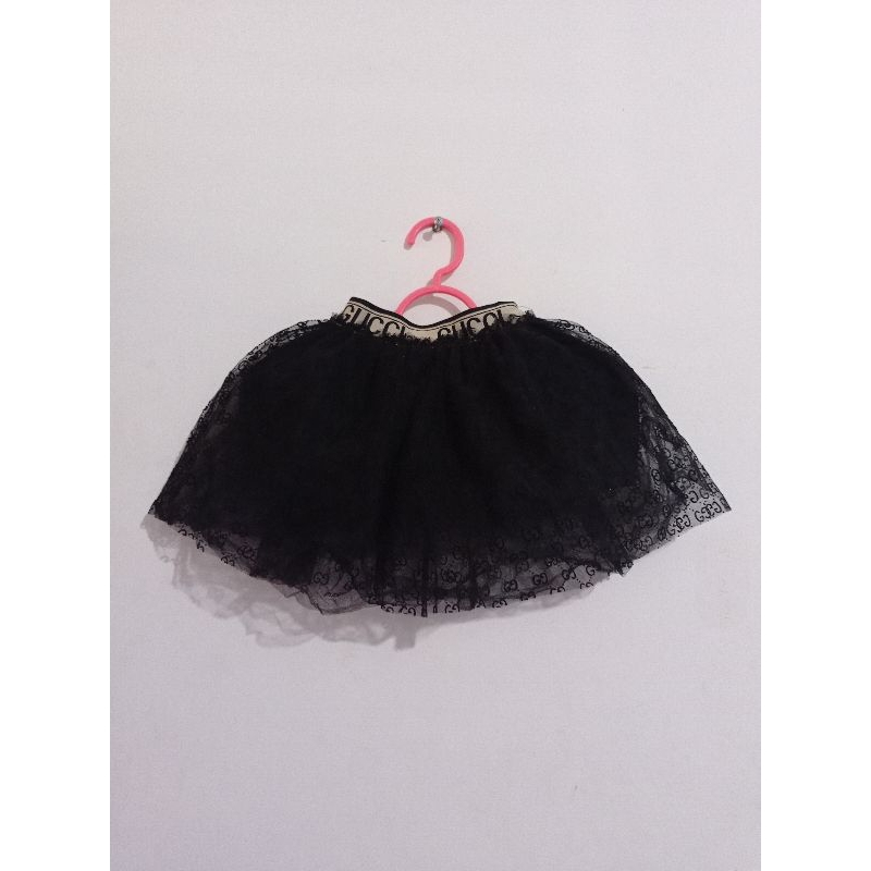 Rok Anak Perempuan Motif Gucci Mengembang Warna Hitam Rok Acara Pesta Cantik Dance Festival