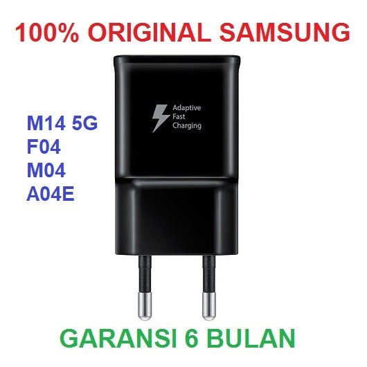 Adaptor Charger SAMSUNG M14 5G F04 M04 A04E Fast Charging 15W Original