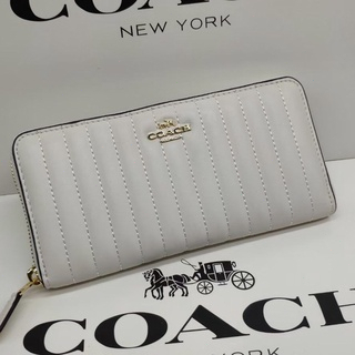 [Instant/Same Day] 2855 coach women wallet long style zip purses qianbao