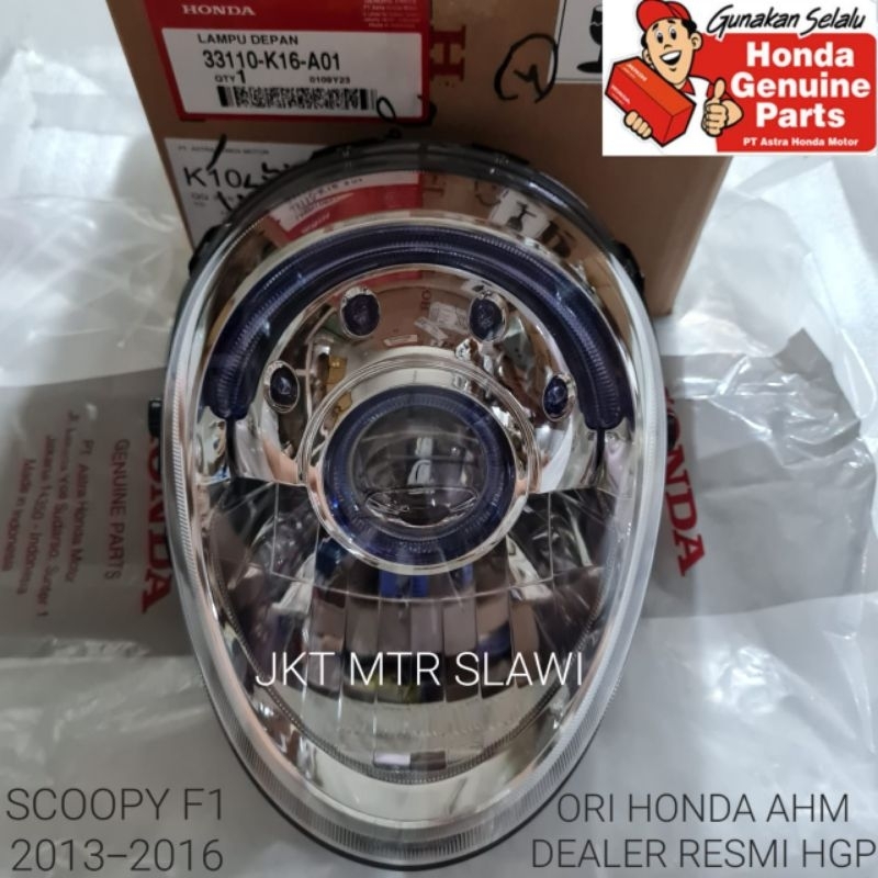 33110-K16-A01 Reflektor lampu depan scoopy f1 2013 - 2016 ori honda